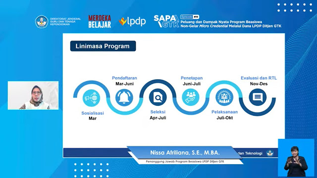 Webinar SAPA GTK episode 19 Peluang dan Dampak Nyata Program Beasiswa Non-Gelar Micro Credential Melalui Dana LPDP Ditjen GTK 2